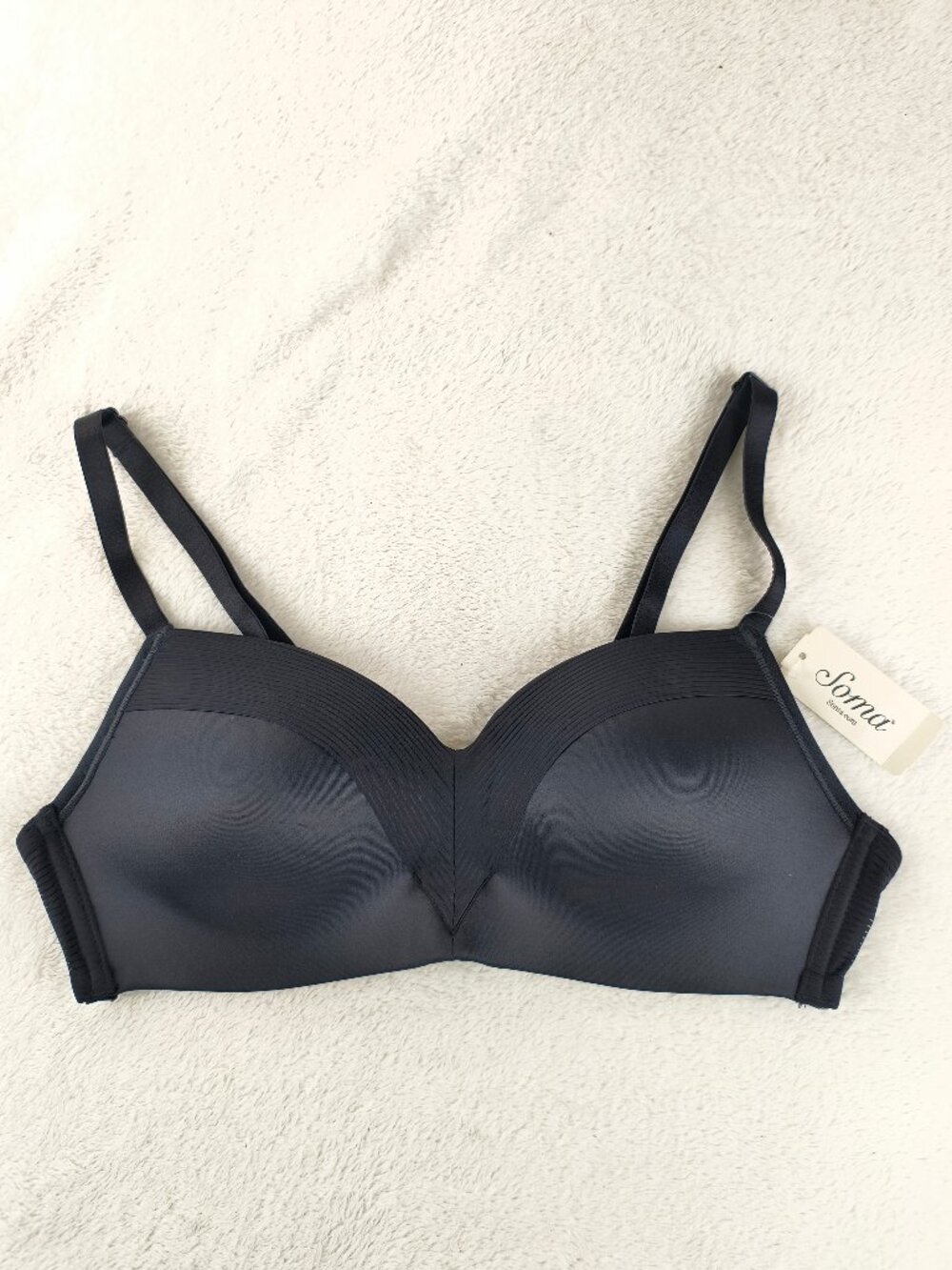 NWT Soma Cooling Wireless Bra 34B Black NEW